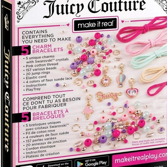 ✨️💎 Juicy Couture friendship bracelet set DIY charm bracelet making kit ✨️💎 - Picture 10 of 10